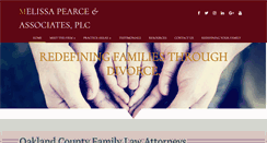 Desktop Screenshot of melissapearcelaw.com