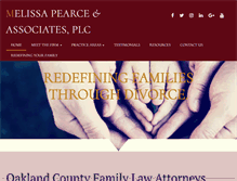 Tablet Screenshot of melissapearcelaw.com